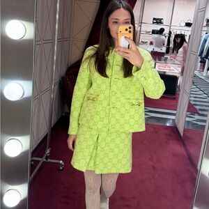 Gucci gg tweed Jacket and Skirt and shorts